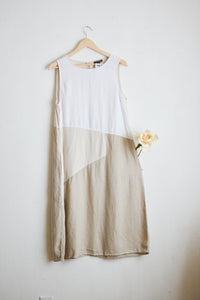 Vintage linen midi dress
