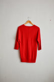 Red cashmere sweater -S