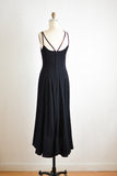 Vintage black maxi dress -Small