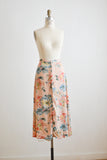 Vintage buttoned down floral skirt-small