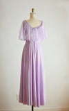 Vintage 1970's purple dress - Small