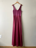 Vintage burgundy slip dress-M